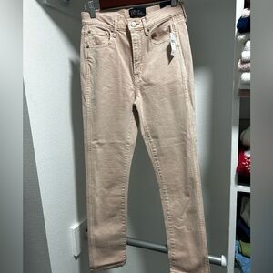 Gap Denim High Rise Stretch Slimfit. Dusty Rose. Size 0. NWT